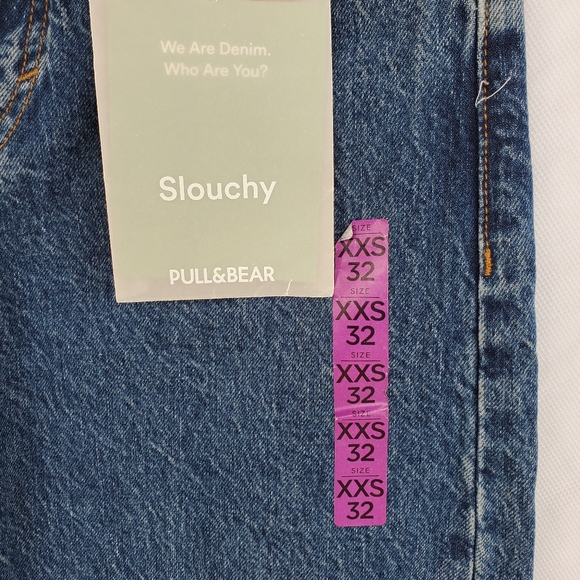 Pull&Bear High-Rise Wide Leg Slouchy Jeans Sz 0 - Picture 7 of 14